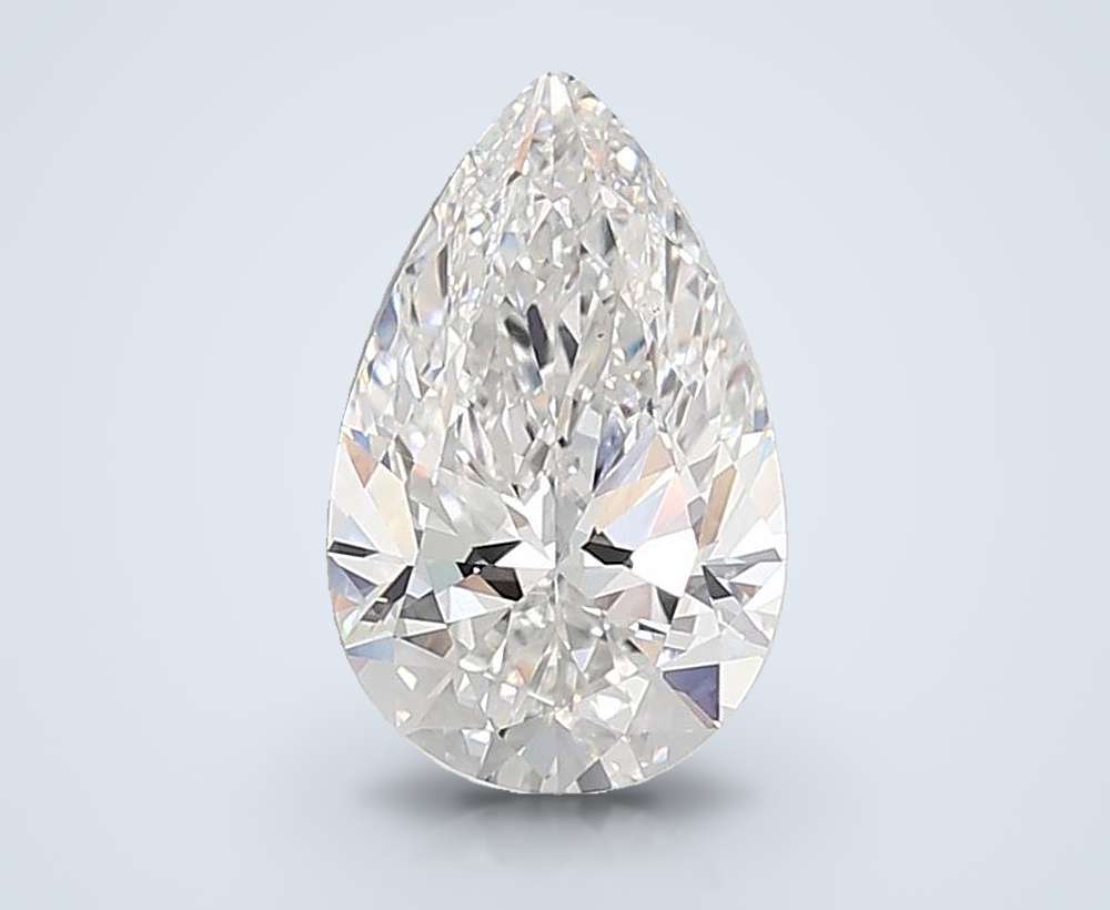 7.08 Carat Pear Lab Diamond