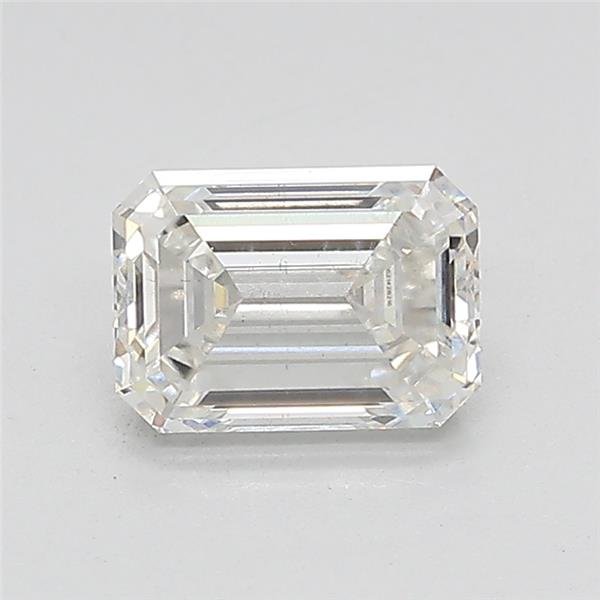 1.15ct F SI1 Rare Carat Ideal Cut Emerald Lab Grown Diamond