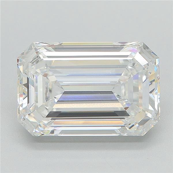 2.53ct F VS1 Rare Carat Ideal Cut Emerald Lab Grown Diamond