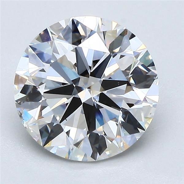 2.37ct G SI2 Rare Carat Ideal Cut Round Diamond