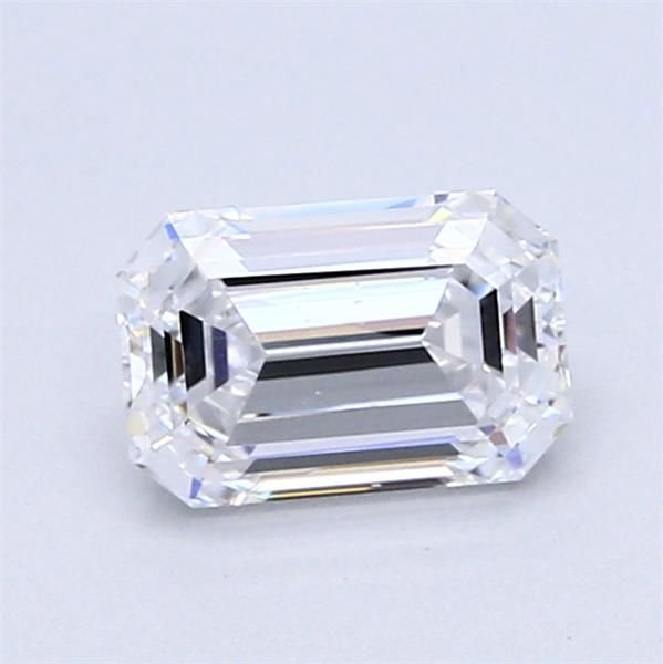 0.89ct D SI1 Very Good Cut Emerald Diamond