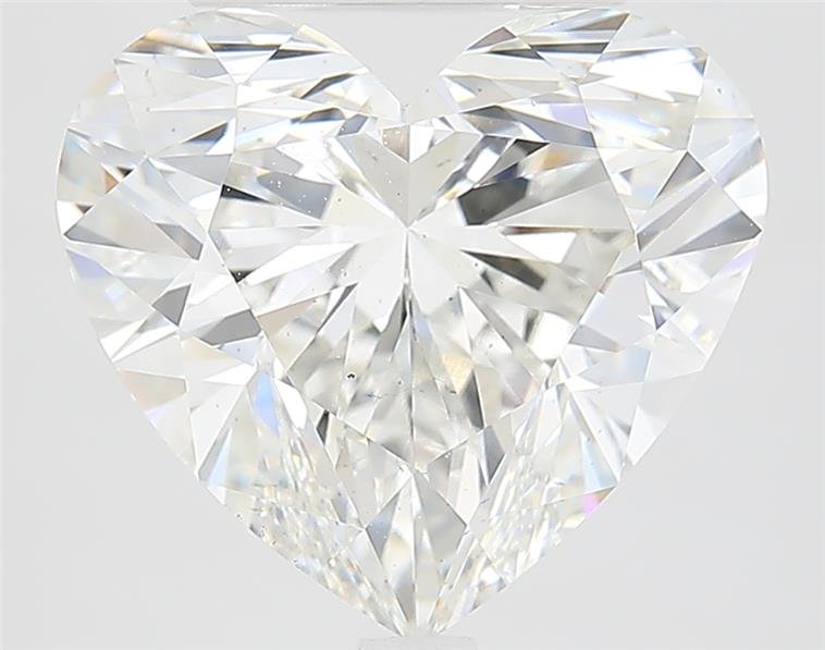 5.74ct F VS2 Rare Carat Ideal Cut Heart Lab Grown Diamond