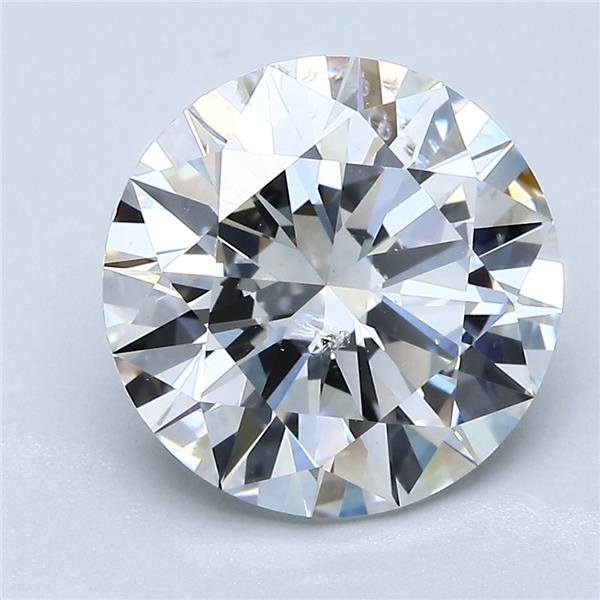 4.02ct H SI2 Excellent Cut Round Diamond
