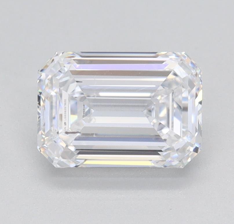 1.00ct D SI1 Rare Carat Ideal Cut Emerald Lab Grown Diamond