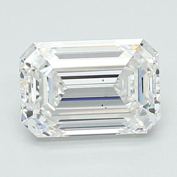 1.10ct D VS2 Rare Carat Ideal Cut Emerald Lab Grown Diamond