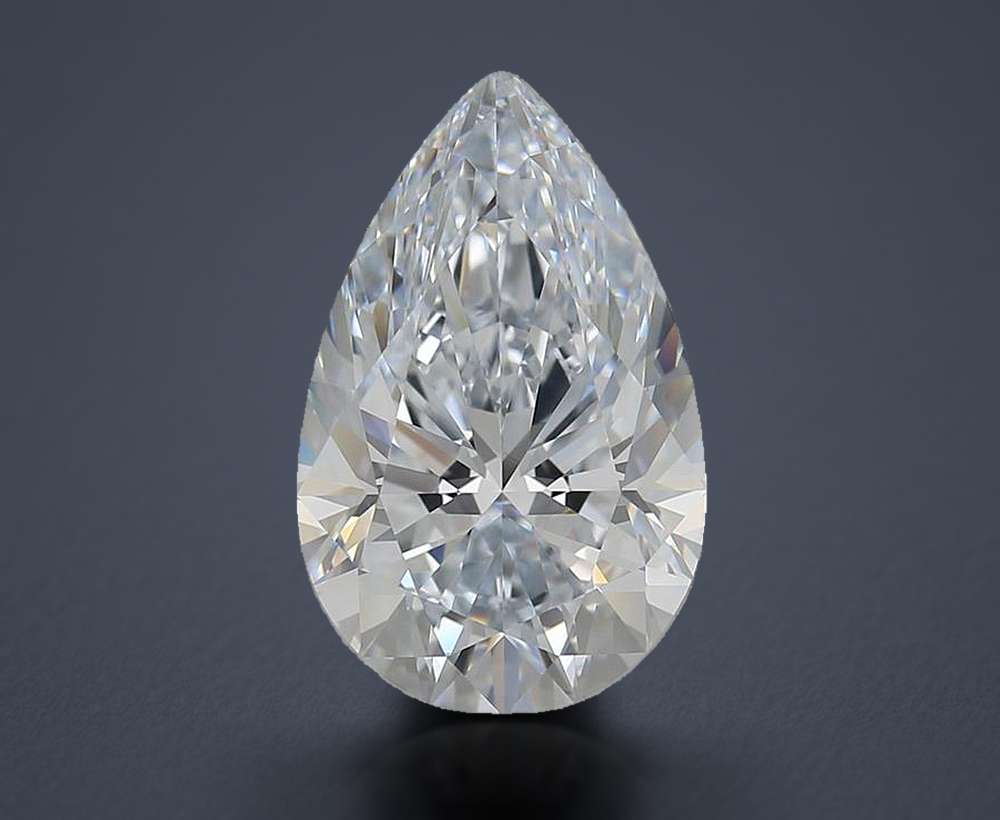 5.80 Carat Pear Lab Diamond