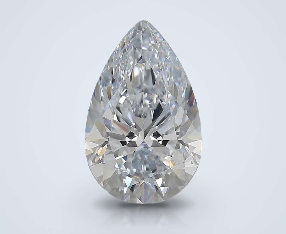 5.80 Carat Pear Lab Diamond