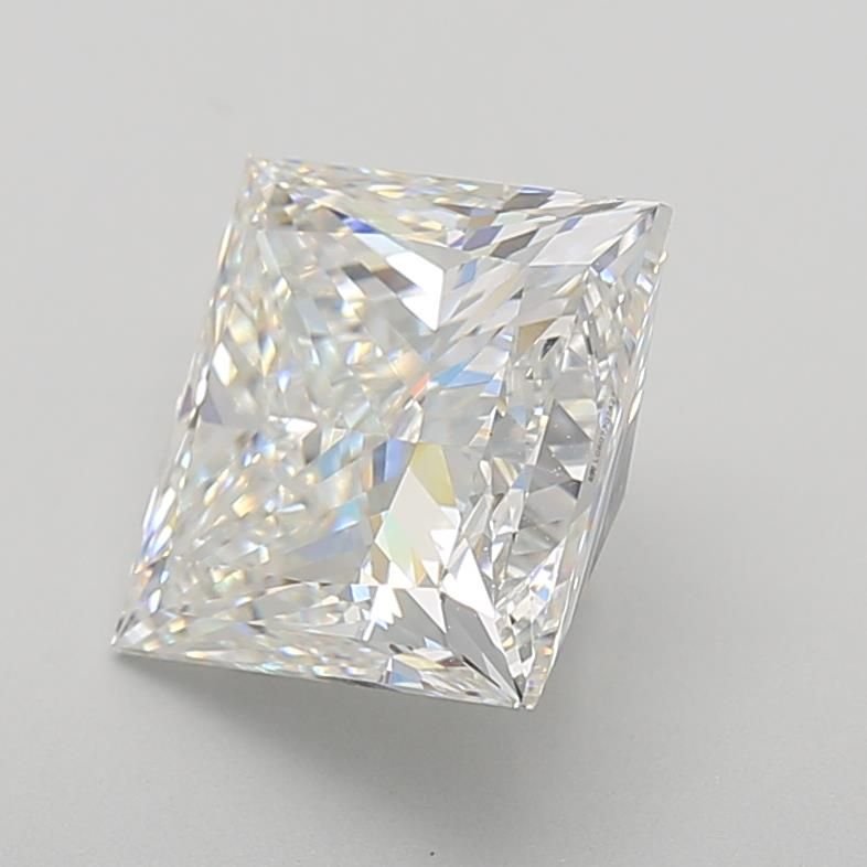 4.31ct F VS1 Rare Carat Ideal Cut Princess Lab Grown Diamond