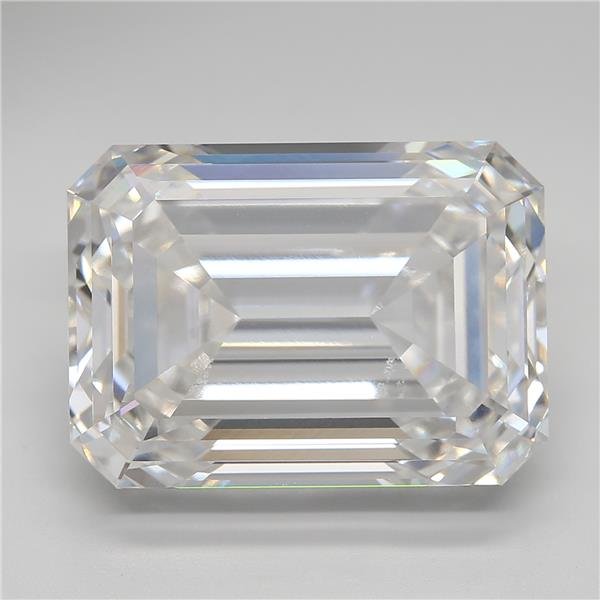 16.06ct F VVS2 Rare Carat Ideal Cut Emerald Lab Grown Diamond