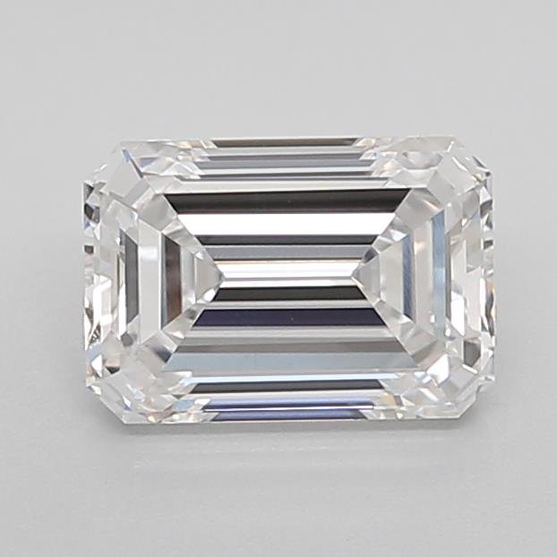 1.51ct D VVS2 Excellent Cut Emerald Lab Grown Diamond