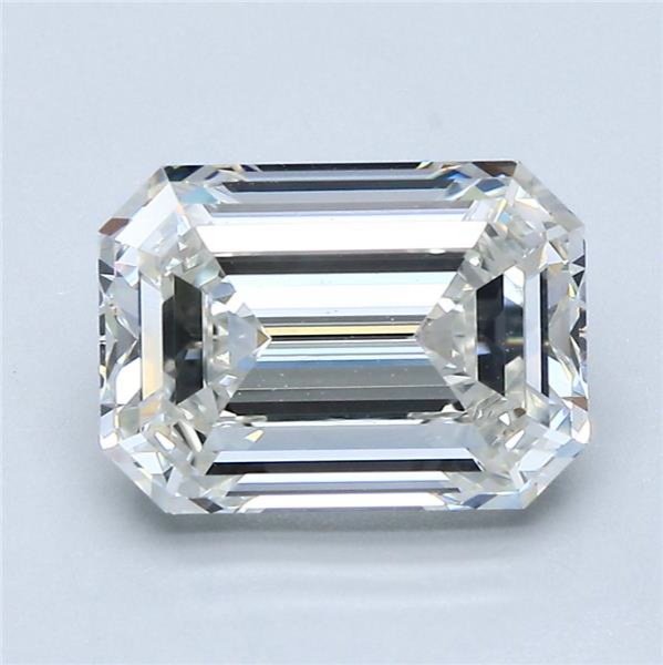 3.03ct I VS2 Rare Carat Ideal Cut Emerald Diamond