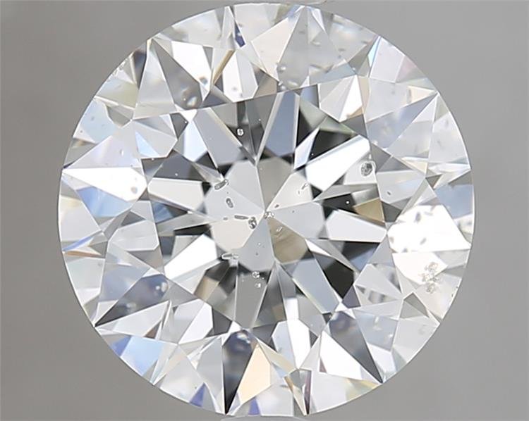 3.01ct G SI2 Rare Carat Ideal Cut Round Diamond