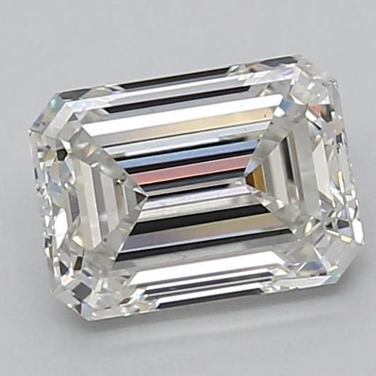 1.98ct F VS1 Rare Carat Ideal Cut Emerald Lab Grown Diamond