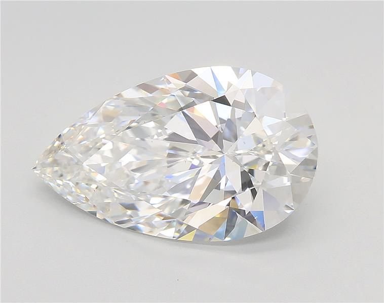 3.52ct F VS2 Rare Carat Ideal Cut Pear Lab Grown Diamond