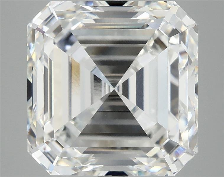 8.17ct F VVS2 Rare Carat Ideal Cut Asscher Lab Grown Diamond
