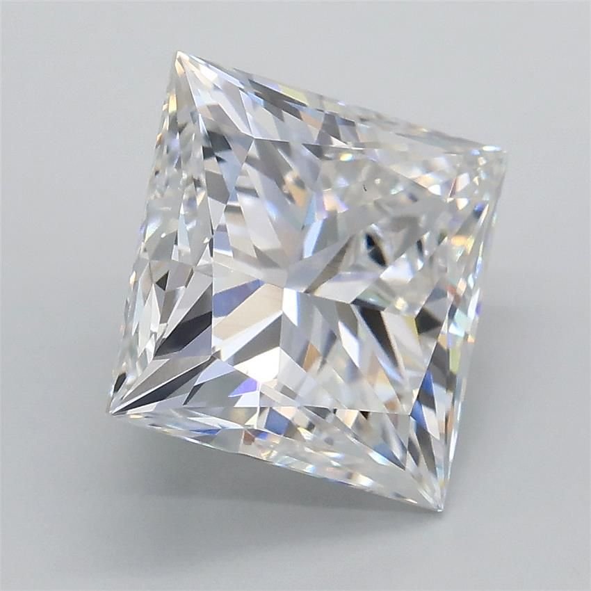 3.08ct E VS1 Rare Carat Ideal Cut Princess Lab Grown Diamond