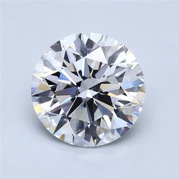 2.42ct F VS1 Rare Carat Ideal Cut Round Diamond