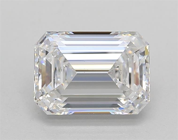 1.51ct D SI1 Rare Carat Ideal Cut Emerald Lab Grown Diamond