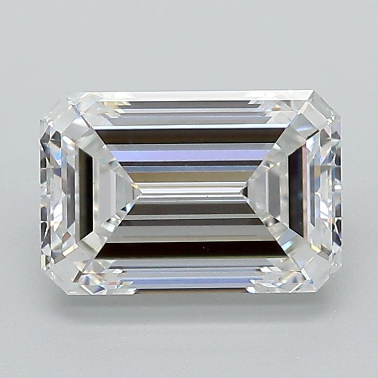 2.07ct F VS1 Excellent Cut Emerald Lab Grown Diamond