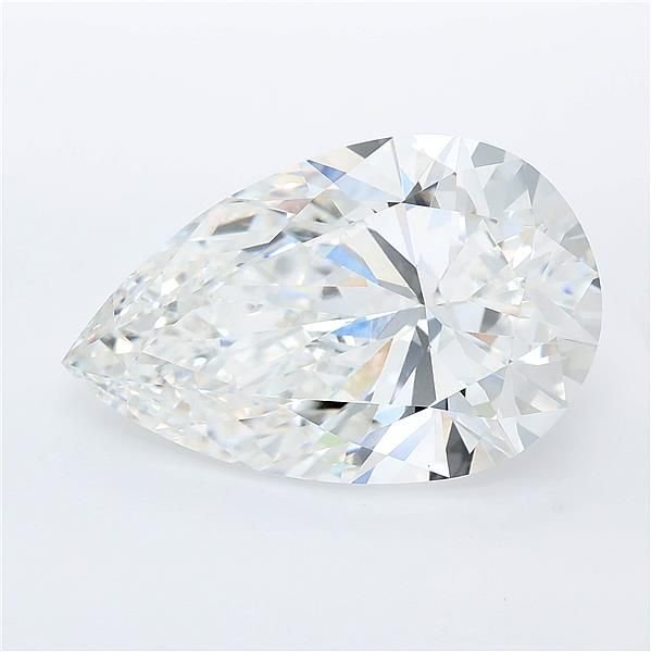 10.08ct F VVS2 Rare Carat Ideal Cut Pear Lab Grown Diamond