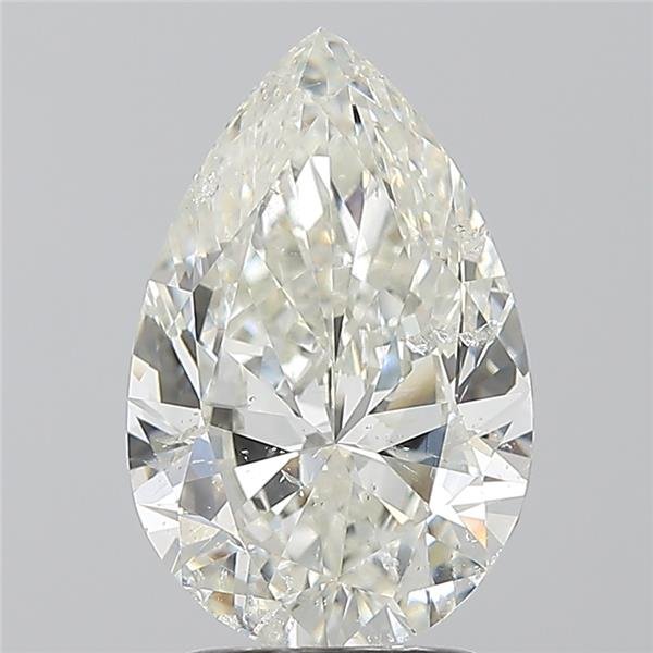 2.50ct J SI2 Excellent Cut Pear Diamond