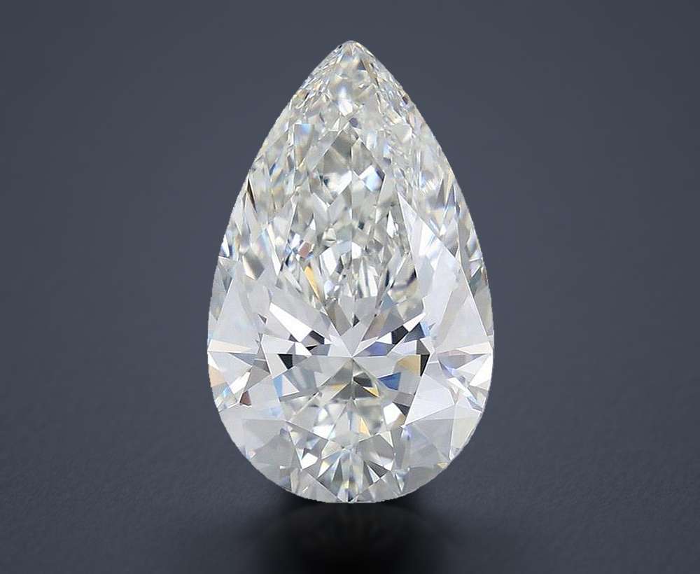 8.08 Carat Pear Lab Diamond