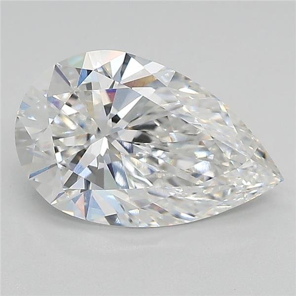 2.37ct E VVS2 Rare Carat Ideal Cut Pear Lab Grown Diamond