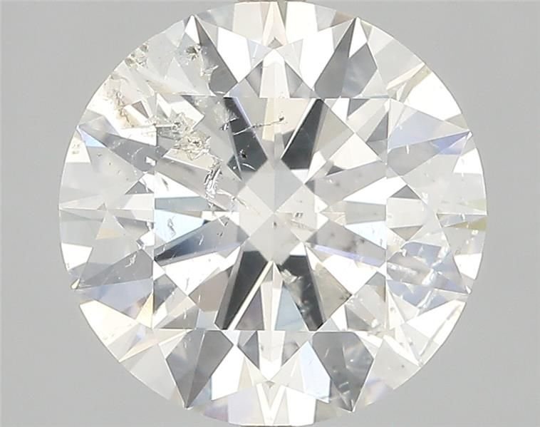 5.03ct I SI2 Rare Carat Ideal Cut Round Diamond