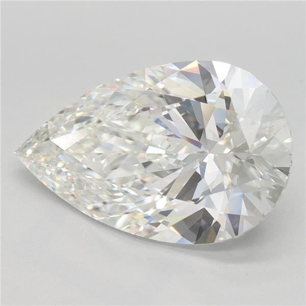 4.01ct H VS1 Rare Carat Ideal Cut Pear Lab Grown Diamond