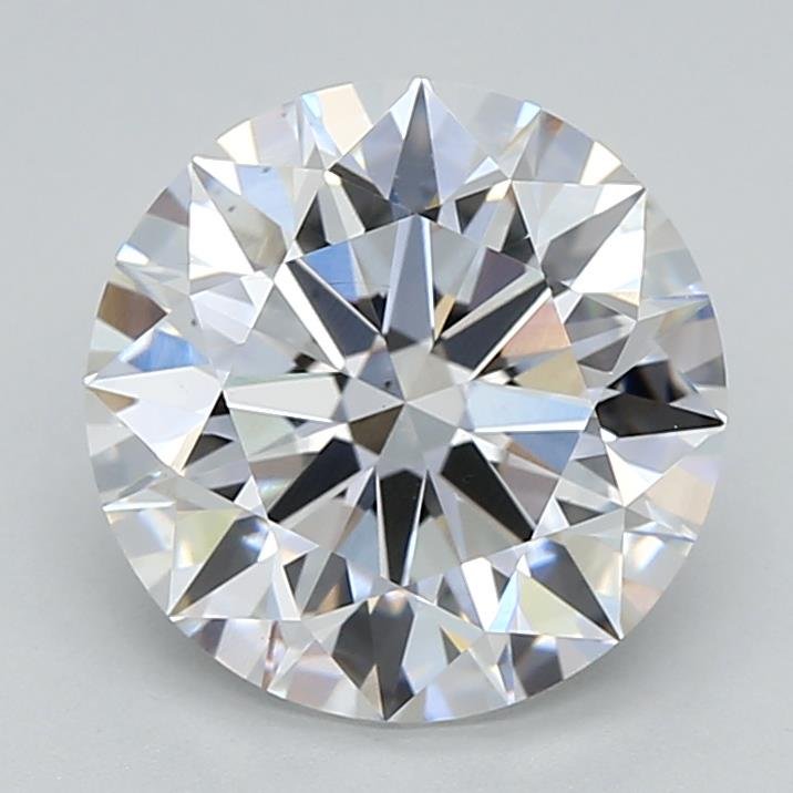 3.09ct E VS2 Rare Carat Ideal Cut Round Lab Grown Diamond