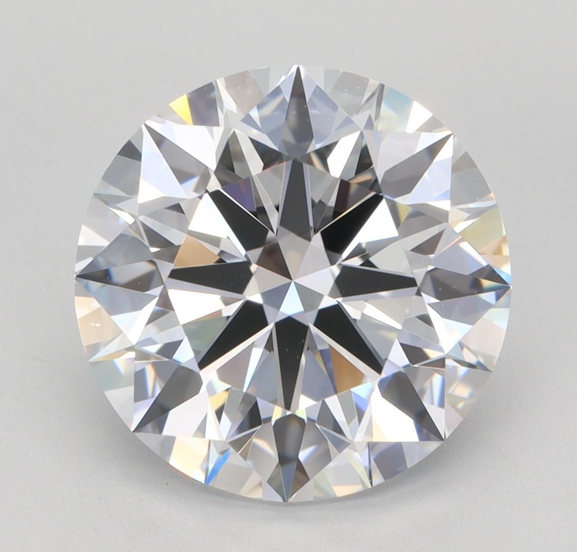 4.24ct E VVS2 Rare Carat Ideal Cut Round Lab Grown Diamond