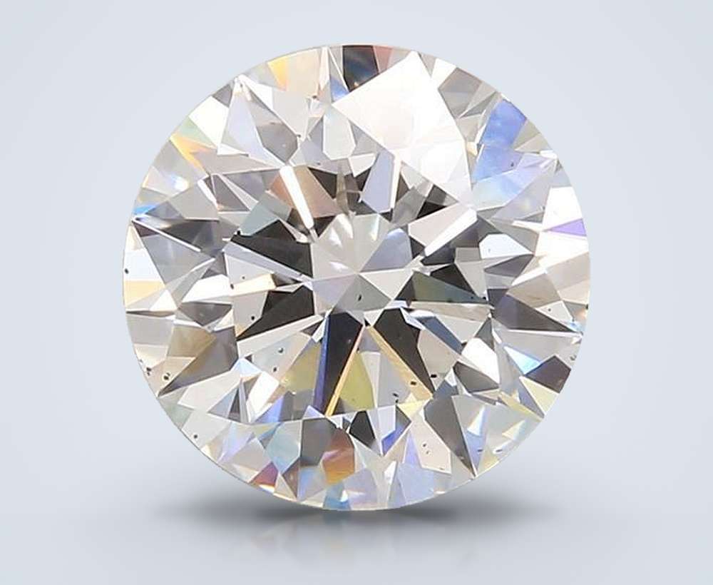 4.09 Carat Round Lab Diamond