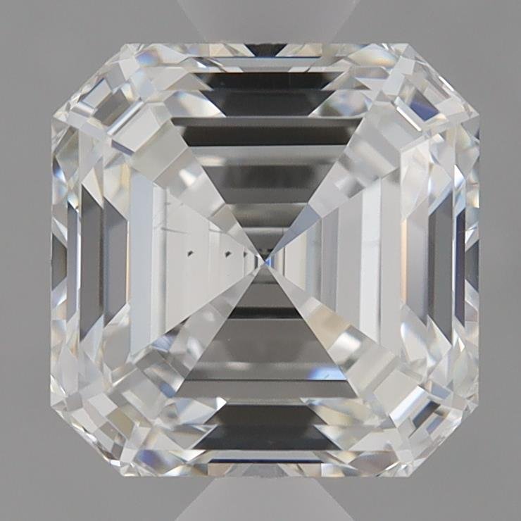 2.05ct E VS2 Rare Carat Ideal Cut Asscher Lab Grown Diamond