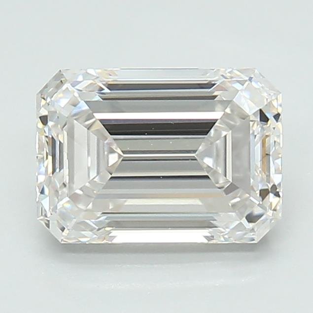 1.51ct F VS2 Rare Carat Ideal Cut Emerald Lab Grown Diamond