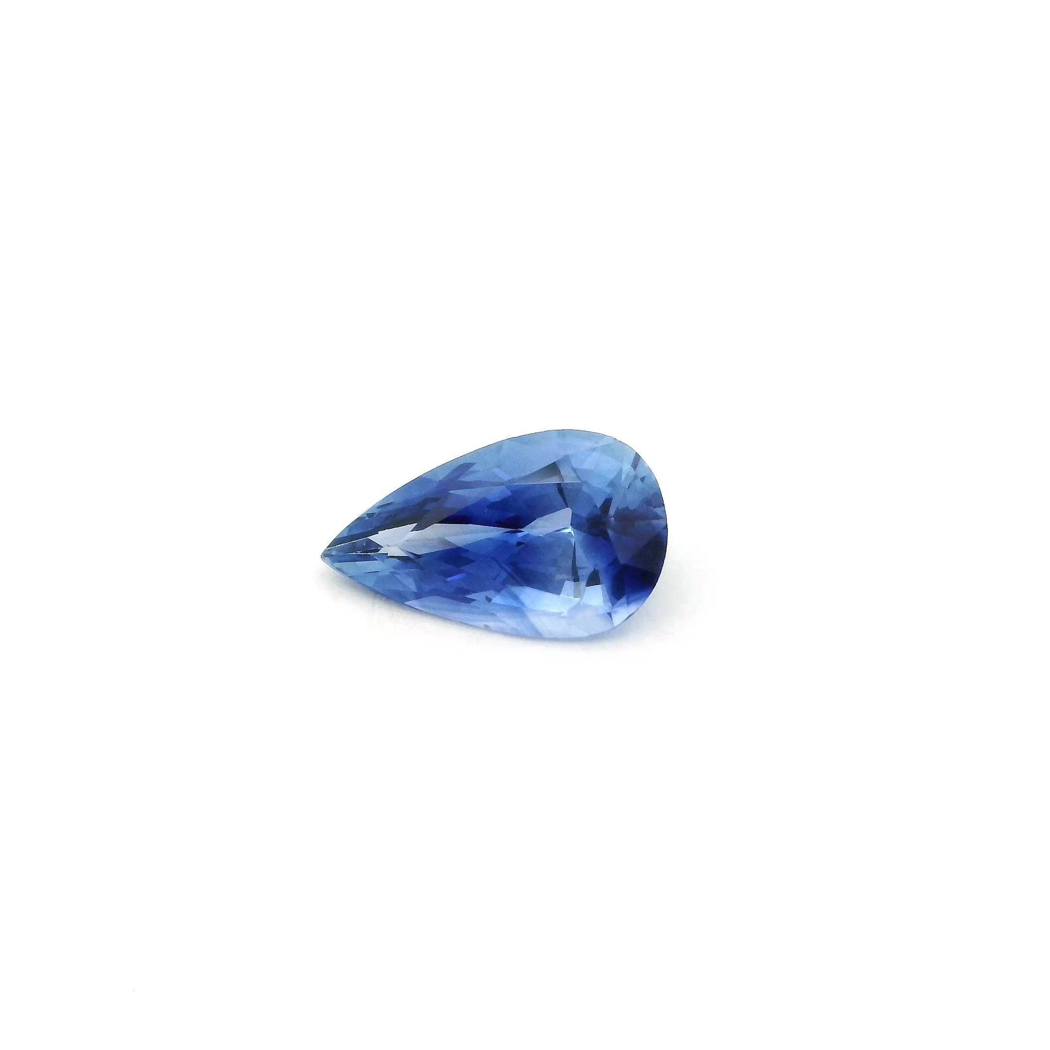 1.07 Carat Blue Pear Sapphire