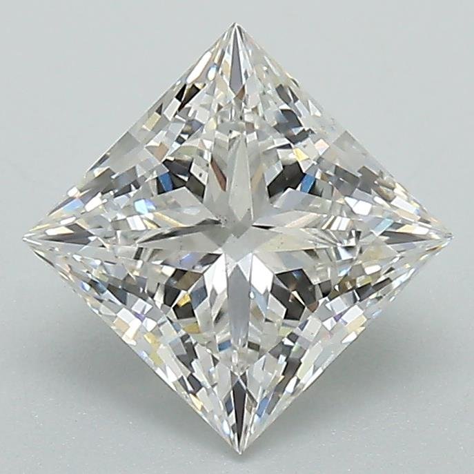 1.53ct F VS1 Rare Carat Ideal Cut Princess Lab Grown Diamond