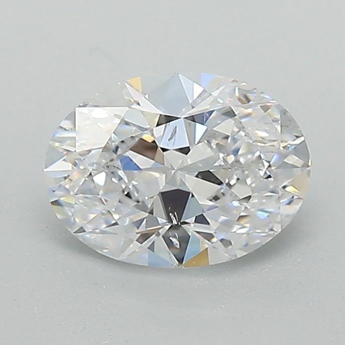 0.91ct D SI1 Rare Carat Ideal Cut Oval Lab Grown Diamond