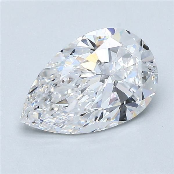 1.62ct E VVS1 Rare Carat Ideal Cut Pear Diamond