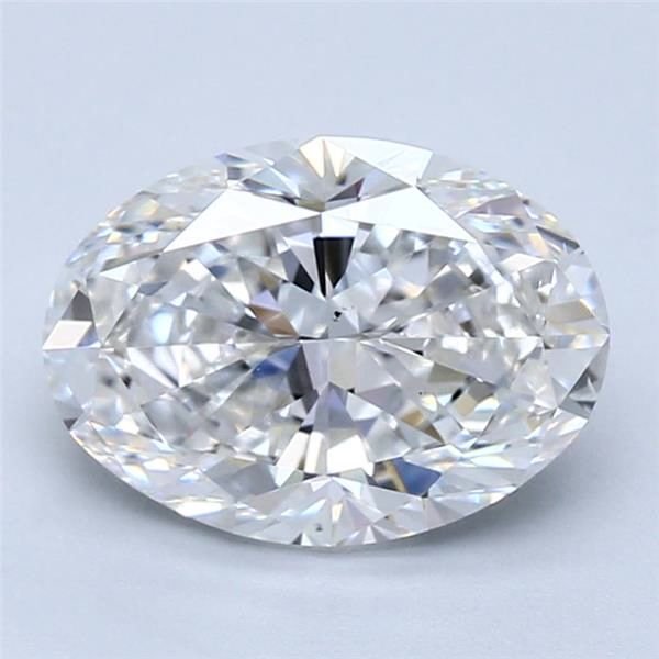 2.01ct F VS2 Rare Carat Ideal Cut Oval Diamond