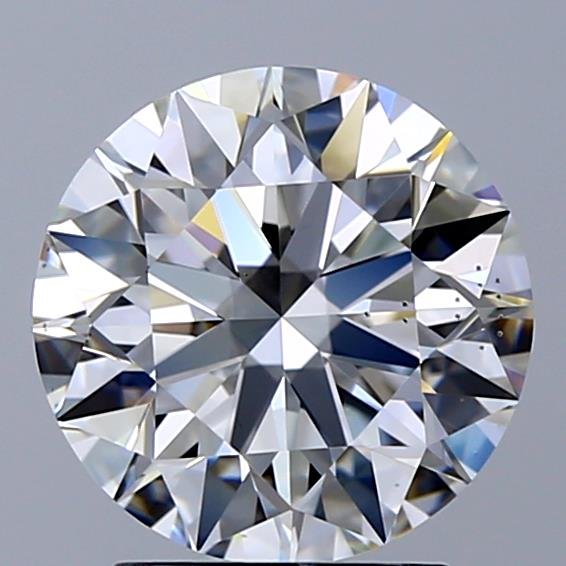 2.52ct G SI1 Rare Carat Ideal Cut Round Diamond