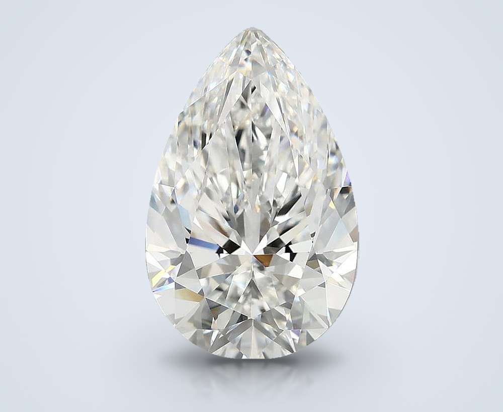 5.60 Carat Pear Lab Diamond
