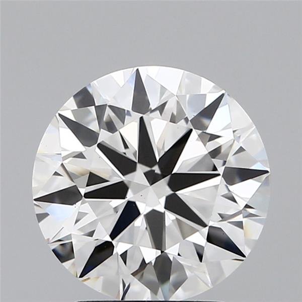 2.47ct F VS2 Rare Carat Ideal Cut Round Lab Grown Diamond