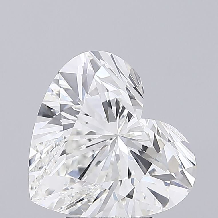 5.02ct F VS2 Rare Carat Ideal Cut Heart Lab Grown Diamond