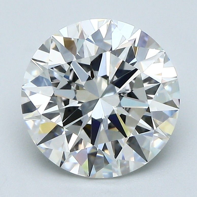 2.85ct H VVS2 Rare Carat Ideal Cut Round Diamond