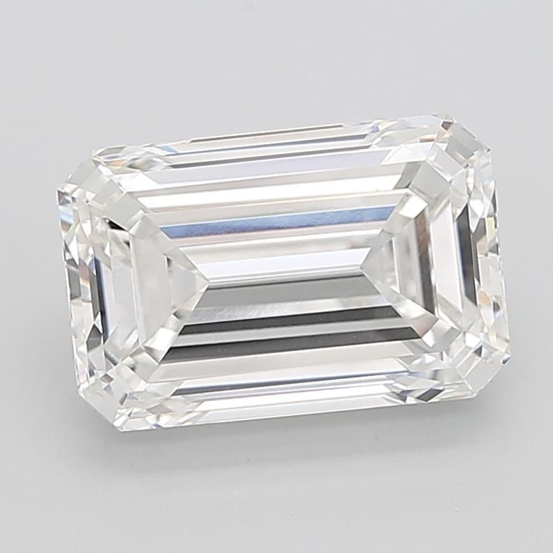 10.52ct F VVS2 Excellent Cut Emerald Lab Grown Diamond