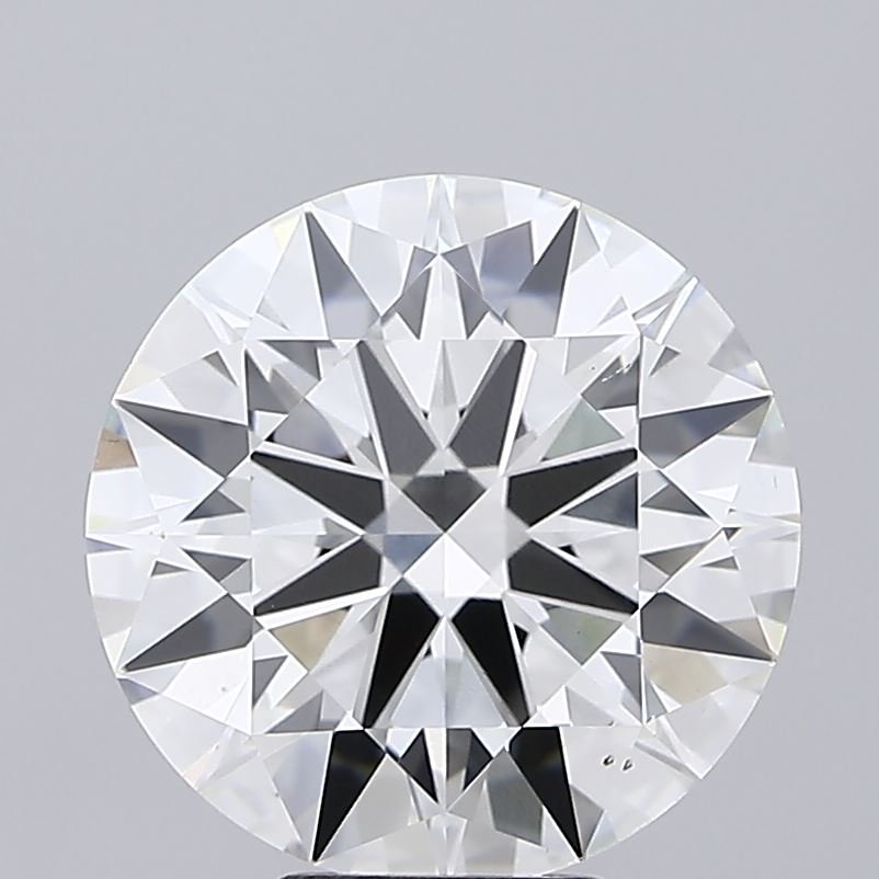 6.04ct F VS2 Rare Carat Ideal Cut Round Lab Grown Diamond