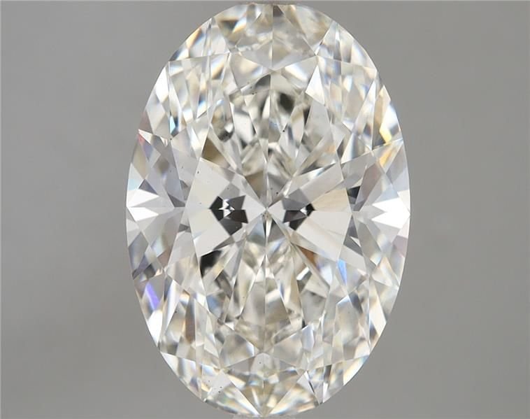 5.18ct H VS2 Rare Carat Ideal Cut Oval Lab Grown Diamond