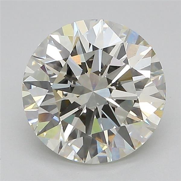 2.42ct J VVS2 Excellent Cut Round Lab Grown Diamond