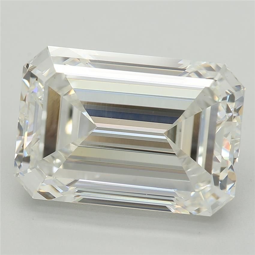 5.55ct F VS1 Excellent Cut Emerald Lab Grown Diamond