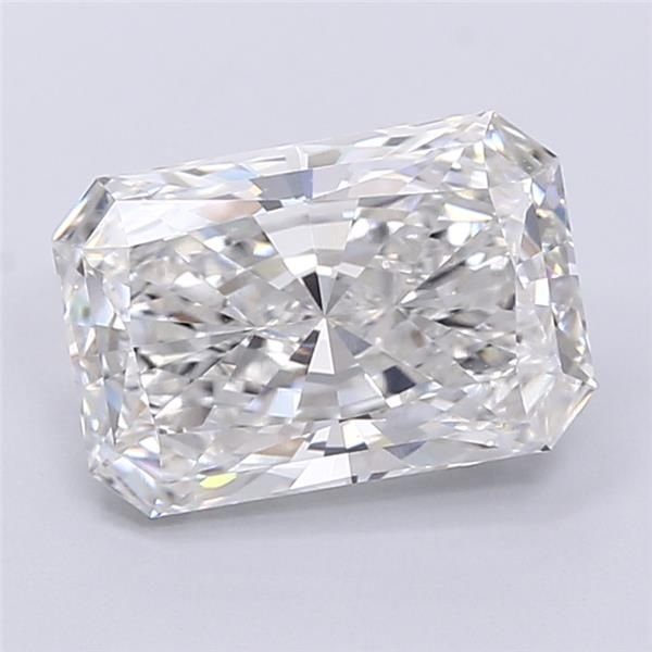 3.09ct E VVS2 Rare Carat Ideal Cut Radiant Lab Grown Diamond